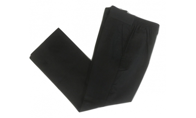 Grey Girls Trousers 1/2 Elastic